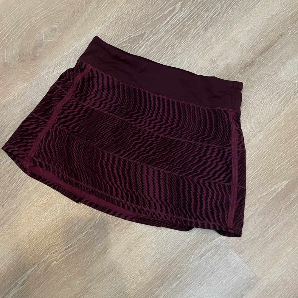 Lululemon Pace Rival Skirt - Shifted Horizon Red Grape Bordeaux - 6